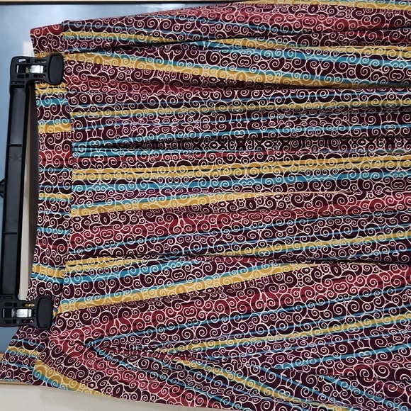 Colorful Striped Women's Skirt Size XL Casual Church Summer Party Boho Cottage - Picture 2 of 7